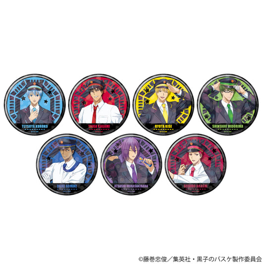 《黑子的籃球》全息罐徽章(65mm)01/車站工作人員風格版 盒裝(共7款)(全新插畫)