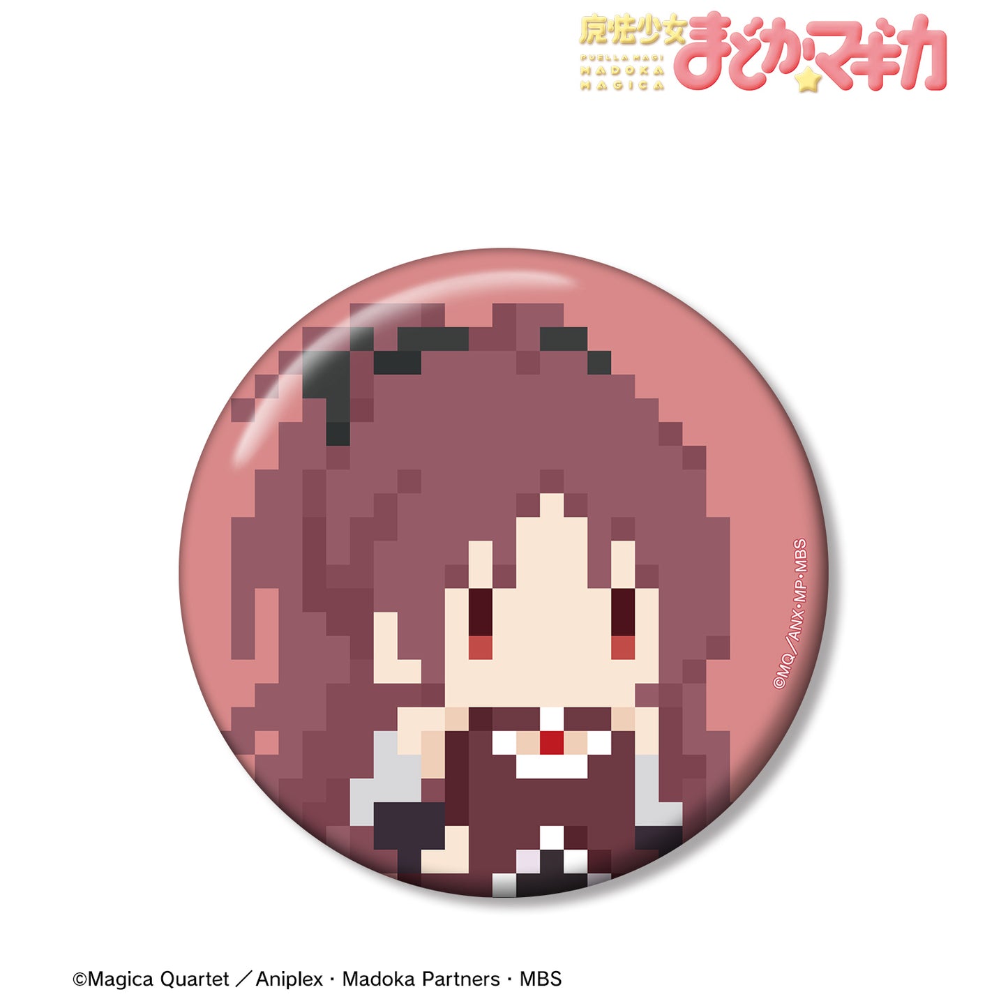 《魔法少女小圓》- 佐倉杏子 100毫米徽章一夜人狼合作像素畫版