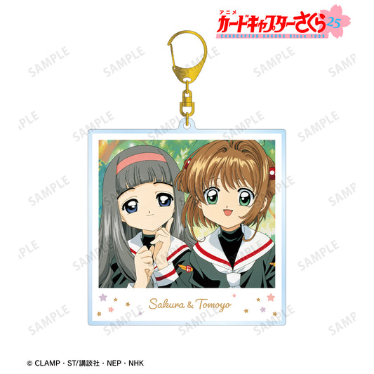 《魔卡少女櫻》櫻&知世 即時相機風大號亞克力鑰匙扣