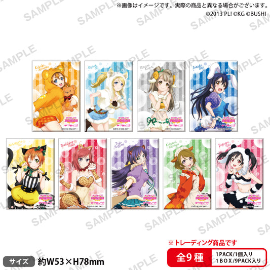 Love Live!學園偶像祭 方形徽章收藏 μ's 動物版 1盒