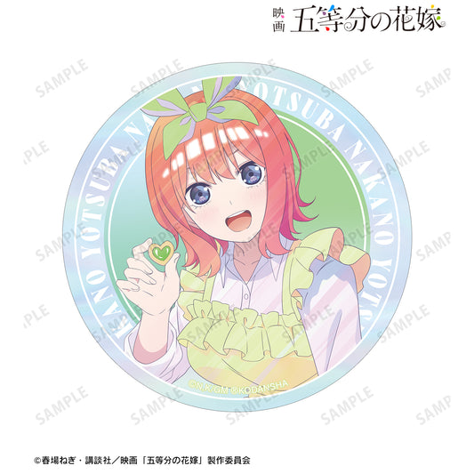 電影 《五等分的新娘》_描繪新插圖 中野四葉 制服圍裙版 Ani-Art 透明標籤 極光貼紙
