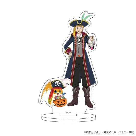 《數碼寶貝大冒險》02 THE BEGINNING_角色亞克力支架17/高石武＆小翼獸 萬聖節版(全新繪製插圖)