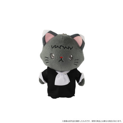 《文豪野犬》帶貓耳眼罩的毛絨玩偶鑰匙扣/芥川龍之介