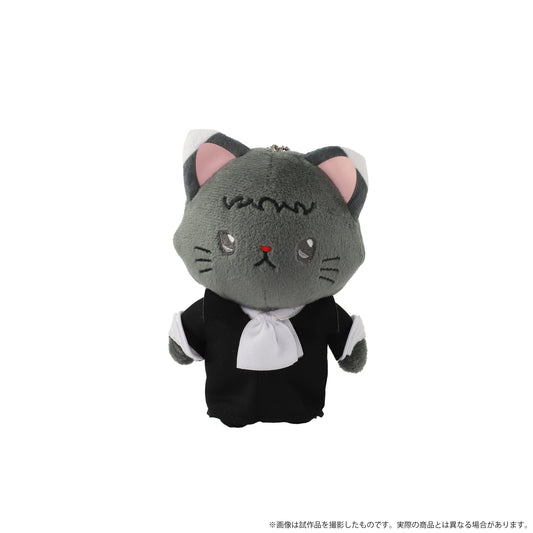 《文豪野犬》帶貓耳眼罩的毛絨玩偶鑰匙扣/芥川龍之介