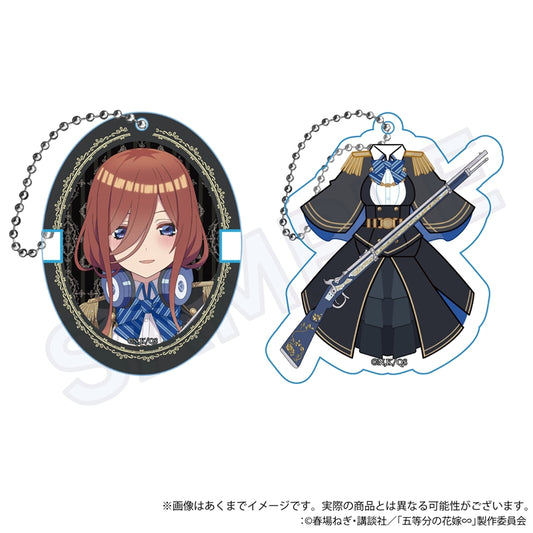 《五等分的新娘》∽亞克力鑰匙扣套裝 軍裝洛麗塔版 中野三玖