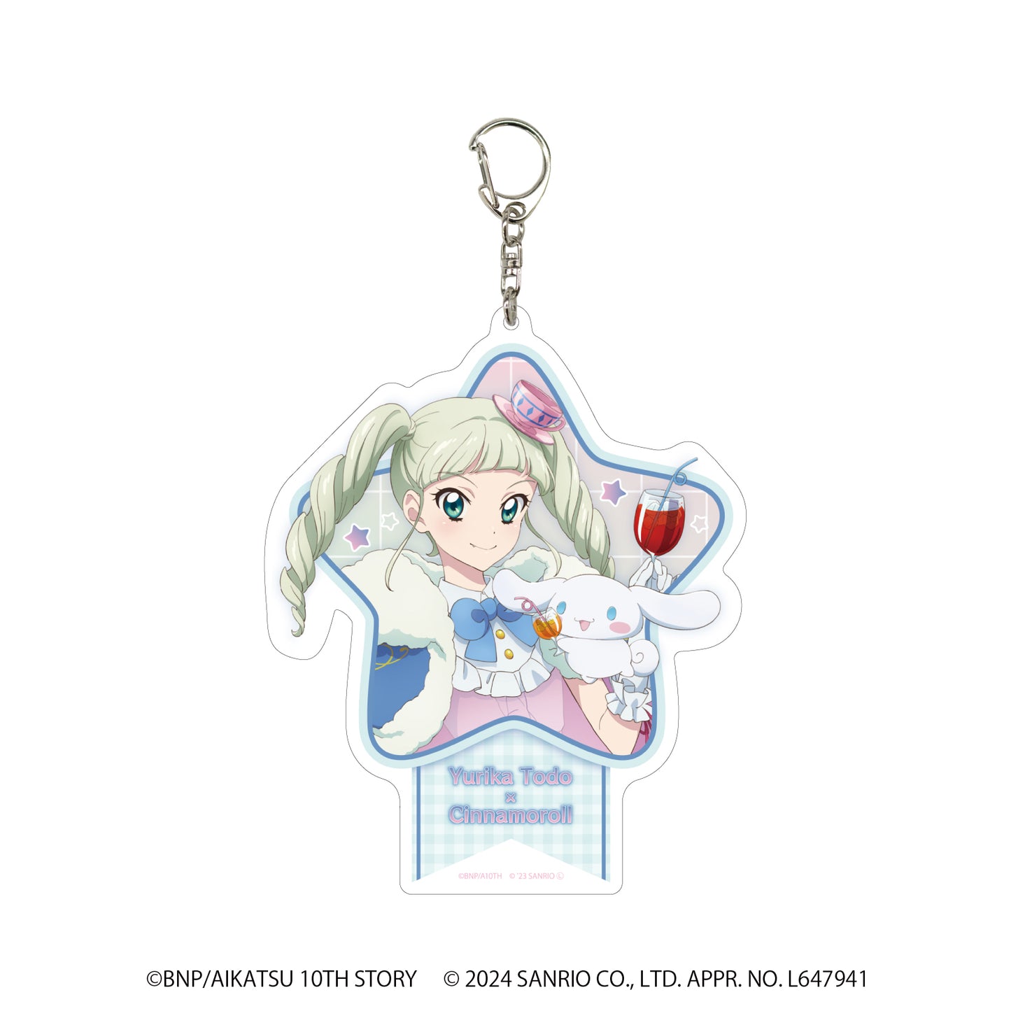 愛酷！×《Sanrio》_巨型亞克力鑰匙扣05/藤堂優梨香×蠟筆小新(等身插畫)