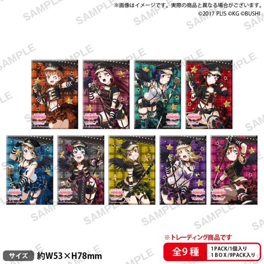 Love Live!學園偶像節_方形徽章收藏 Aqours 朋克搖滾版【整盒】【全套整盒】