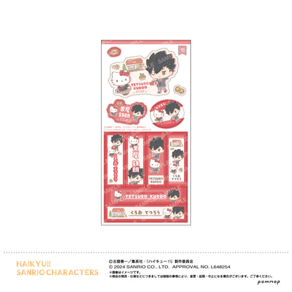 《排球少年》×三麗鷗_姓名貼紙收藏【禮盒】