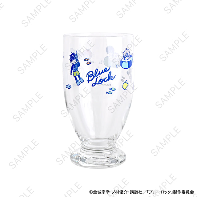 《藍色監獄》_Disney Adelia復古帶底玻璃杯海水浴