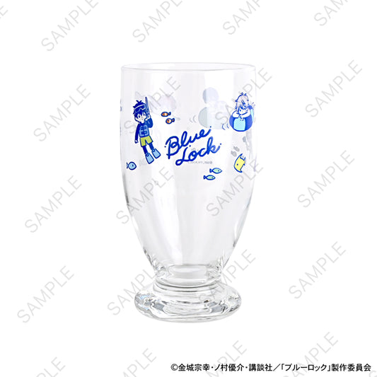 《藍色監獄》_Disney Adelia復古帶底玻璃杯海水浴