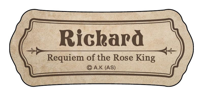 《薔薇王的葬列》描繪貼紙套裝【紀念展版】①理查德