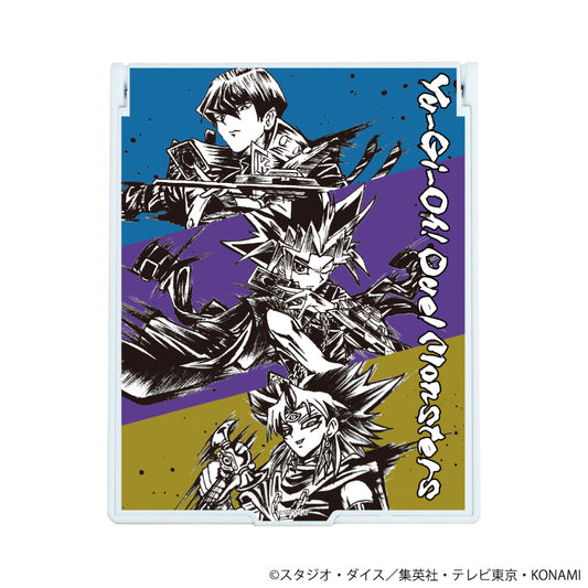 遊☆戲☆王決鬥怪獸_P巨大角色鏡05/暗遊戲＆海馬 瀬人＆暗馬利克(墨畫插圖)
