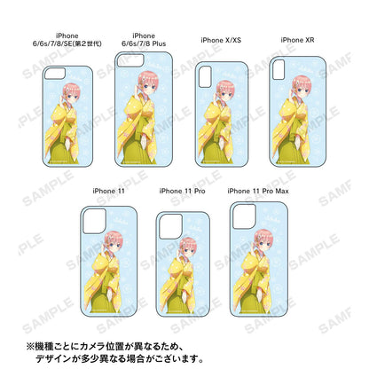 《五等分的新娘》∬_描き下ろし插圖 三玖 櫻花和裝版 閃亮iPhone手機殼(適用機型/iPhone 11)