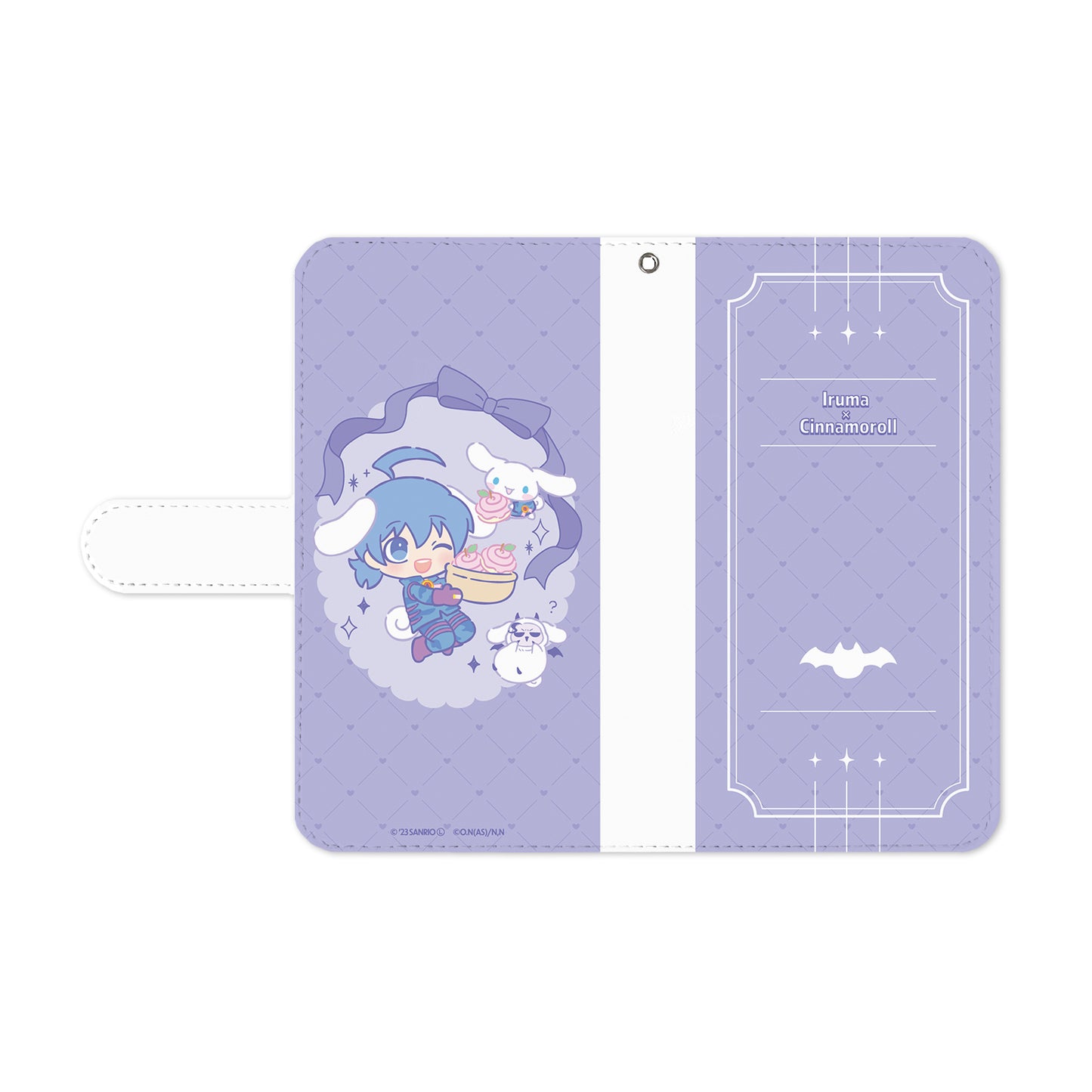 《入間同學入魔了！》×《三麗歐》_(適用機型/L尺寸)_鈴木入間 × 肉桂卷 手帳式手機殼