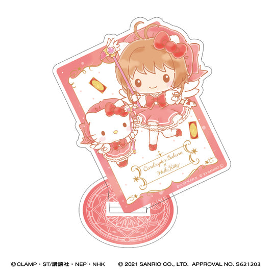 《魔法卡少女櫻》×《三麗歐》_亞克力展示架/《Hello Kitty》