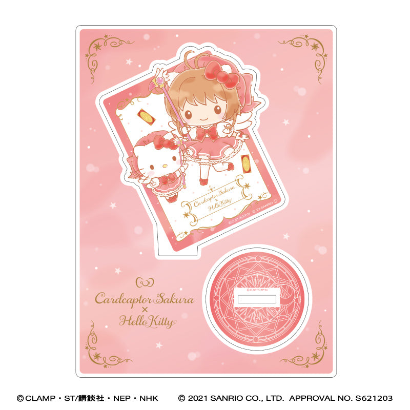 《魔法卡少女櫻》×《三麗歐》_亞克力展示架/《Hello Kitty》