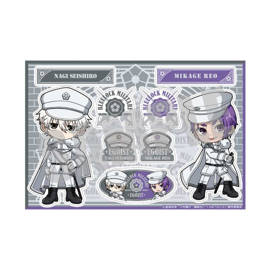 《藍色監獄》貼紙 凪 誠士郎&御影 玲王 軍事版。