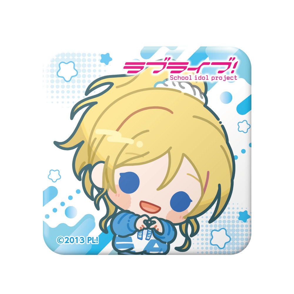 ```Love Live!交易迷你角色方形罐徽章【整箱/9個裝】【全套箱】```