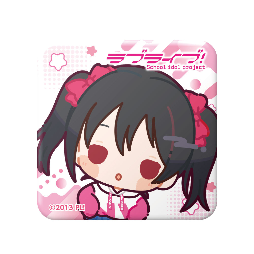 ```Love Live!交易迷你角色方形罐徽章【整箱/9個裝】【全套箱】```