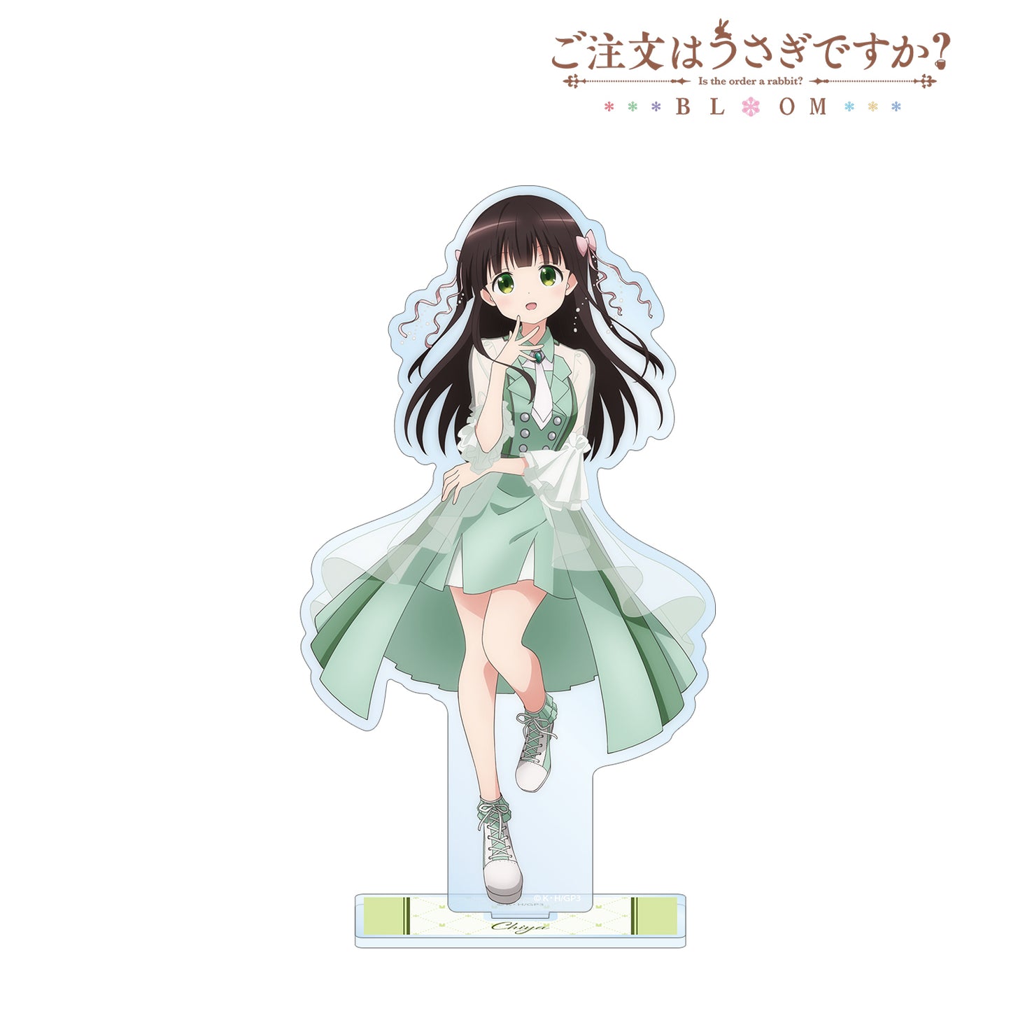 ご註文はうさぎですか？ BLOOM_描き下ろし 千夜 アイドル制服ver. BIGアクリルスタンド 結果：《請問您今天點了兔子嗎？BLOOM_描繪的 千夜 偶像制服版 大號亞克力立牌》
