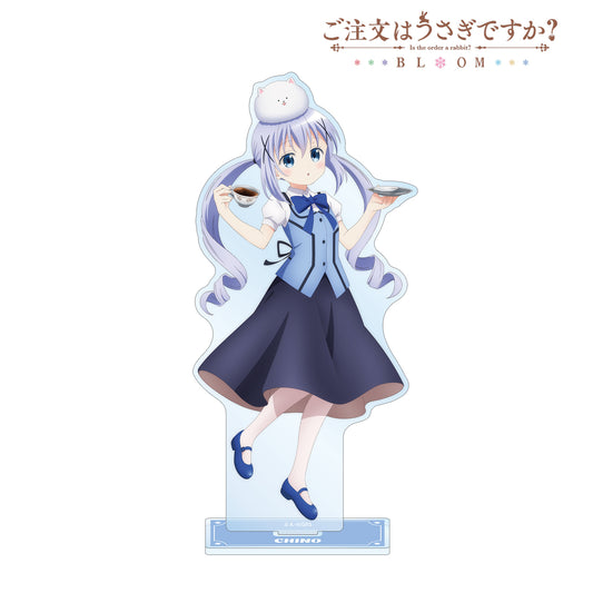 ご註文はうさぎですか？ BLOOM_描き下ろし チノ 素敵なティータイムver. BIGアクリルスタンド 結果：```請問您點的是兔兔嗎？ BLOOM_描繪下來的 智乃 美好的茶點時光ver. 大號亞克力支架```