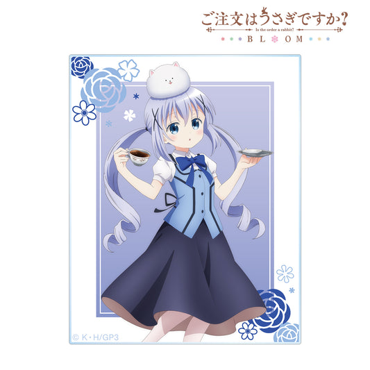 ご註文はうさぎですか？ BLOOM_描き下ろし チノ 素敵なティータイムver. アクリルカード 結果：《請問您點的是兔兔嗎？BLOOM_描繪的千尋 美好的茶點時光ver. 亞克力卡片》