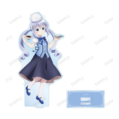 ご註文はうさぎですか？ BLOOM_描き下ろし チノ 素敵なティータイムver. BIGアクリルスタンド 結果：```請問您點的是兔兔嗎？ BLOOM_描繪下來的 智乃 美好的茶點時光ver. 大號亞克力支架```
