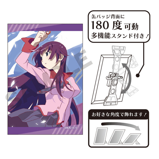 《物語系列》_藝術罐徽章 戰場原ひたぎ