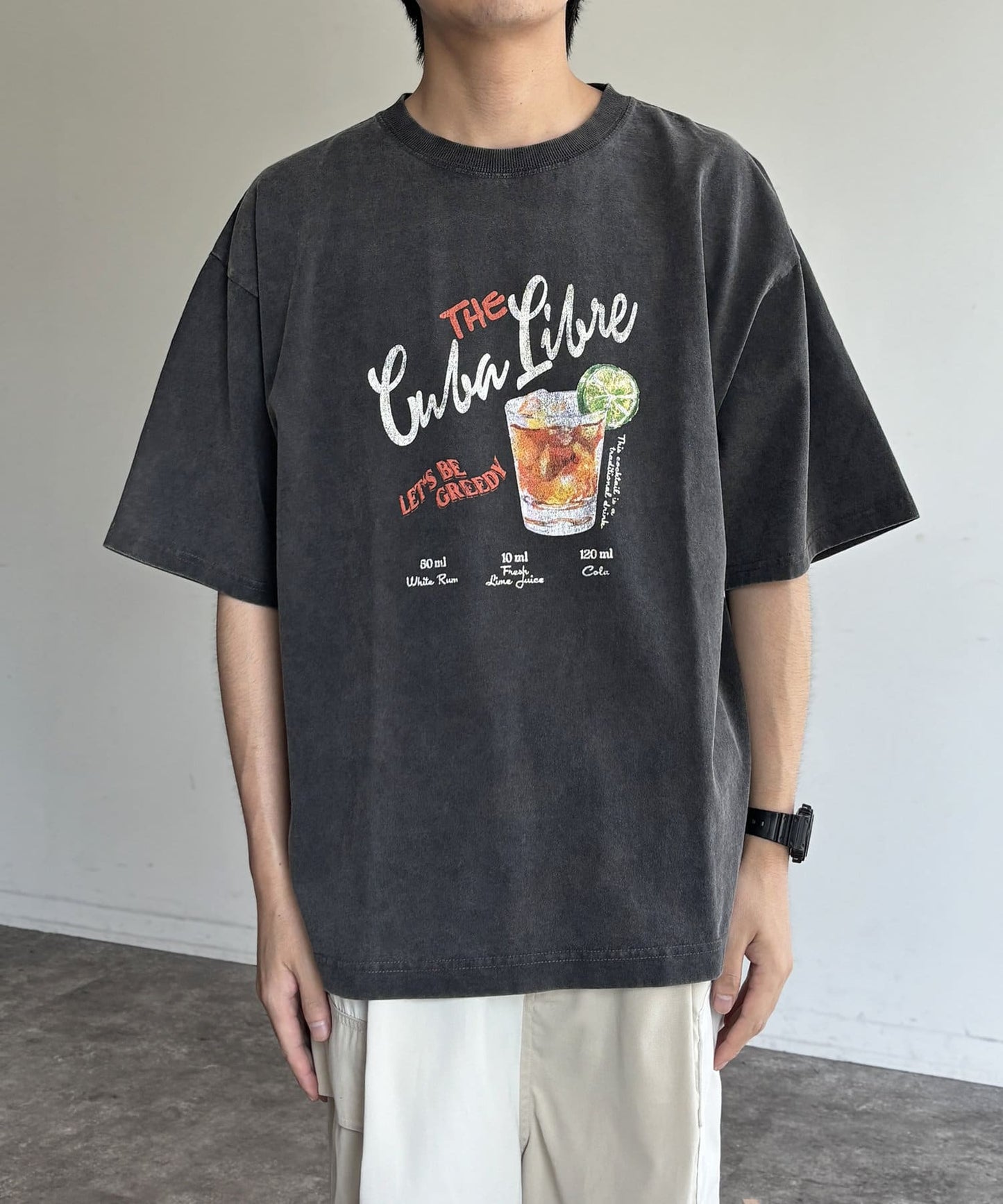 粉末加工復古風T-shirt