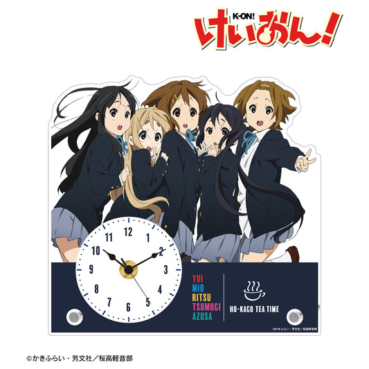 《輕音少女！》_集合 亞克力支架時鐘 ver.A