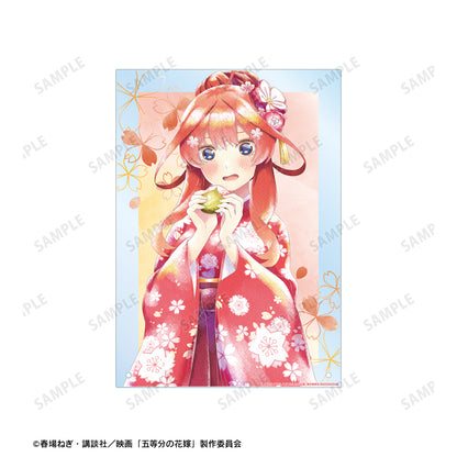 電影 《五等分的新娘》_描繪新作插圖 中野五月 櫻花和裝版 Ani-Art 水藍標籤 A4 亞克力面板