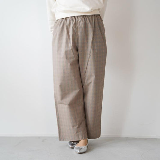 DIARIES (ダイアリーズ) | STRAIGHT PANTS (beige /  black watch) | ボトムス パンツ シンプル (s112405)