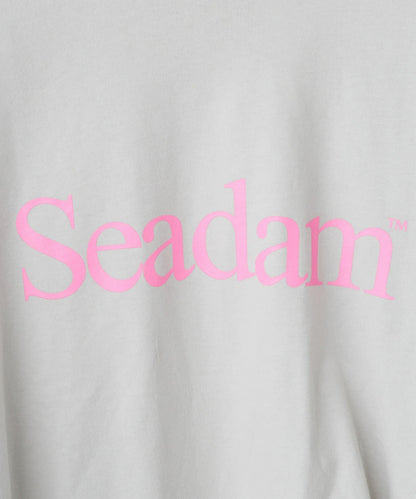 【男女通用】SEADAM標誌印花寬鬆長袖T恤