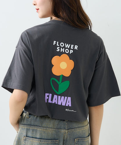 “FLAWA”發泡背面印花T恤