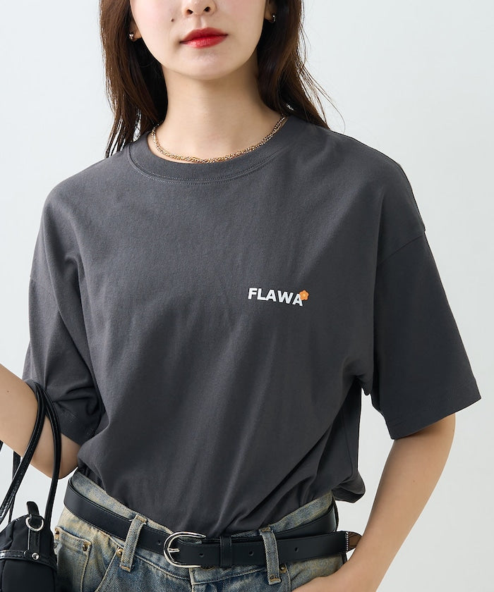 “FLAWA”發泡背面印花T恤