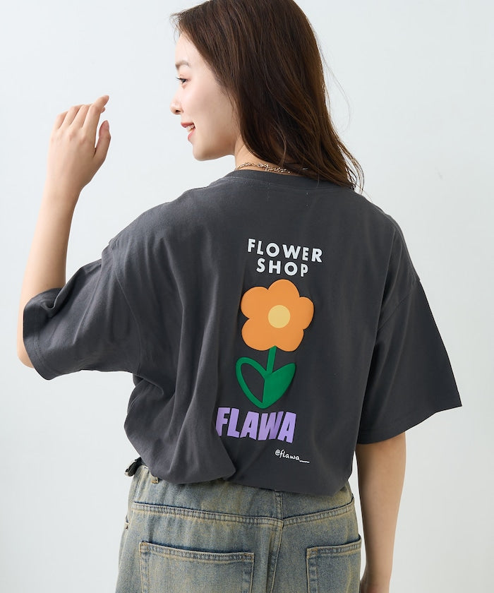 “FLAWA”發泡背面印花T恤