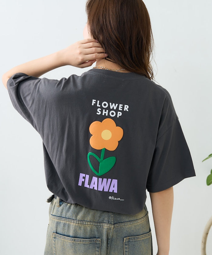 “FLAWA”發泡背面印花T恤