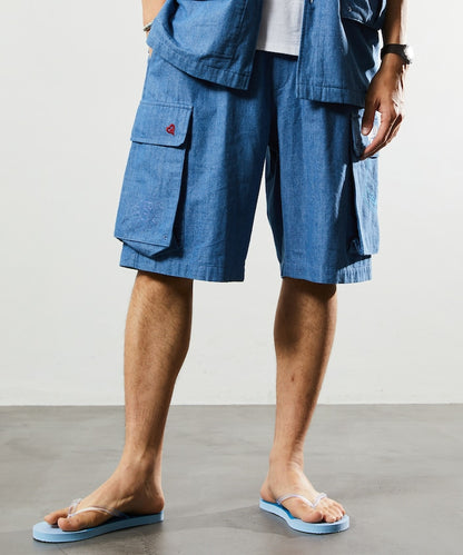 Chambray Trip Shorts