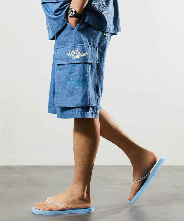 Chambray Trip Shorts