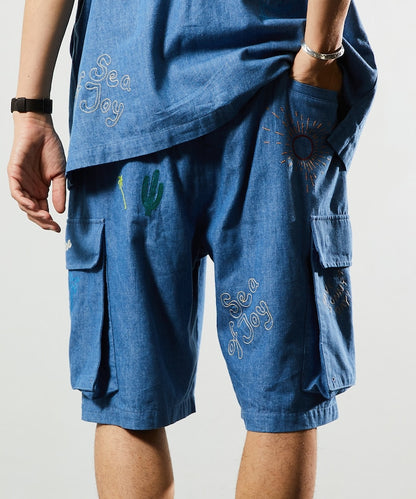 Chambray Trip Shorts