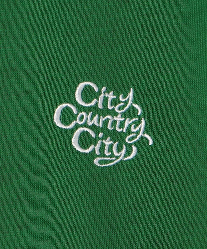 刺繡logo 圓領T恤