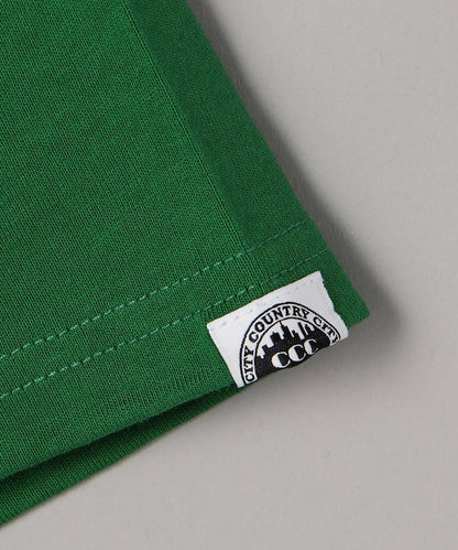 刺繡logo 圓領T恤