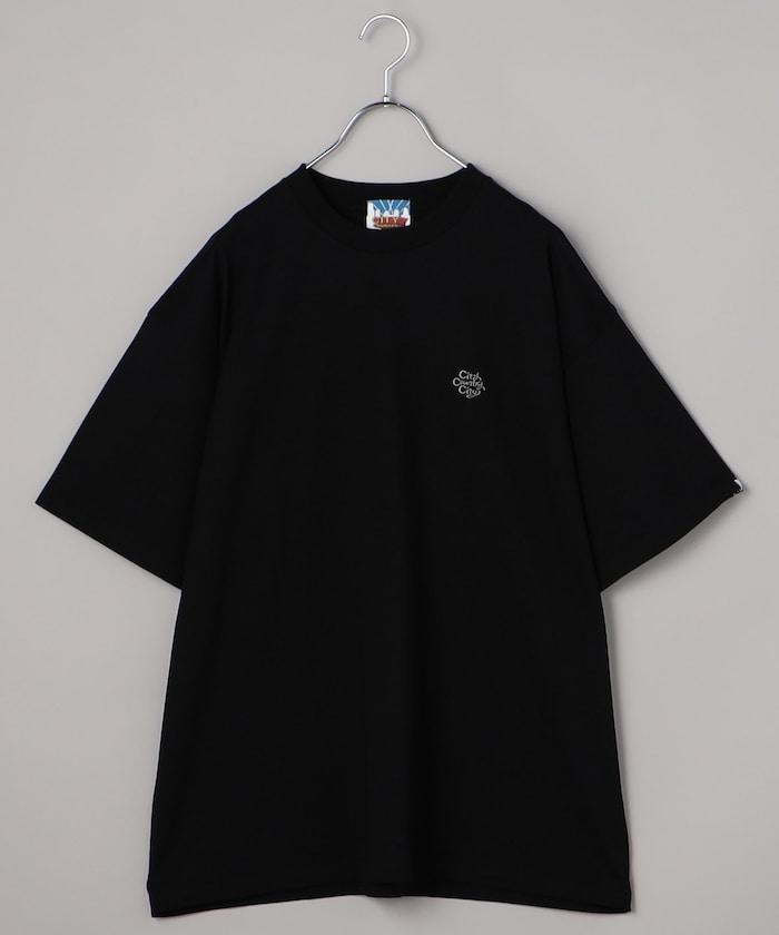 刺繡logo 圓領T恤