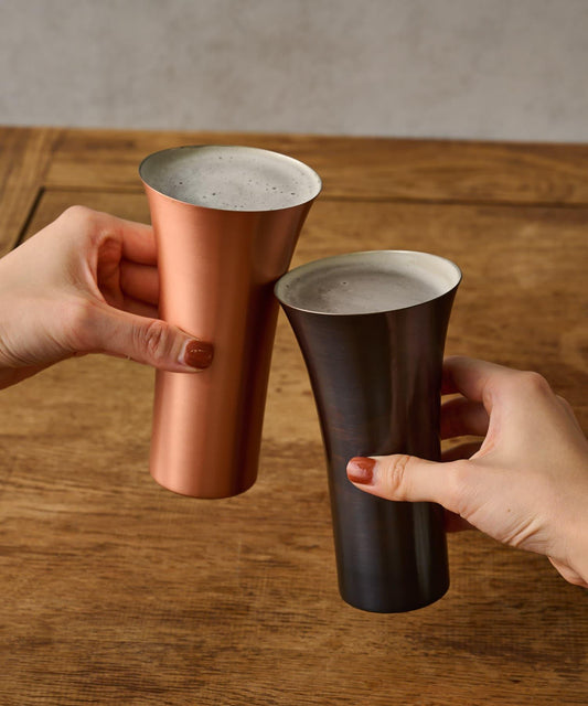 燕銅製啤酒杯2只裝 雙人套裝