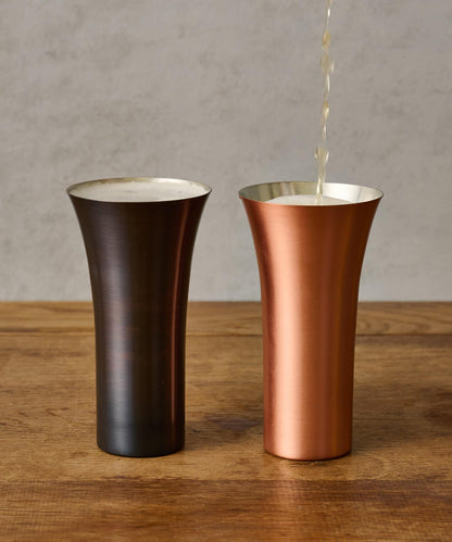 燕銅製啤酒杯2只裝 雙人套裝