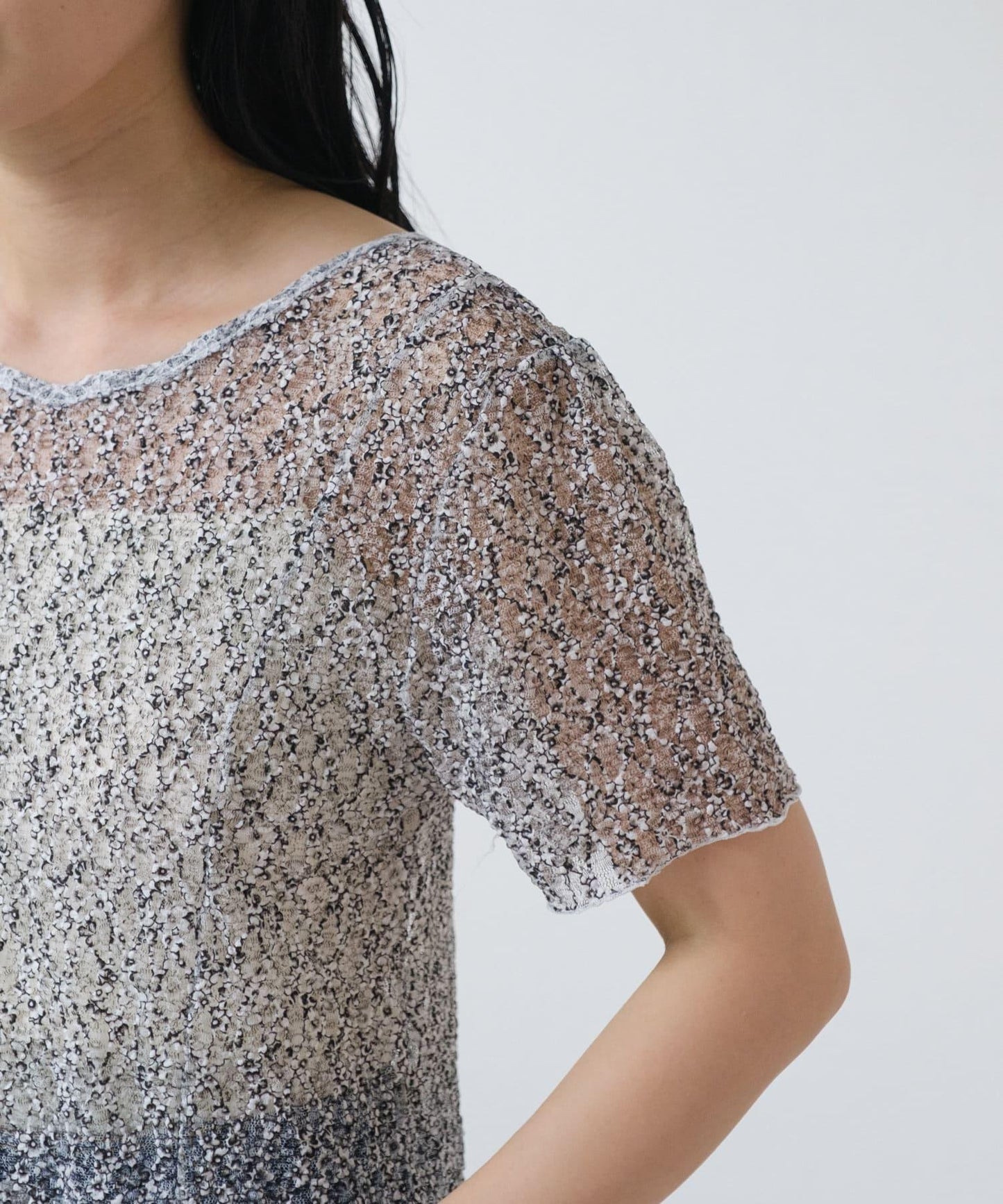 【Kastane】蕾絲花邊短袖連衣裙