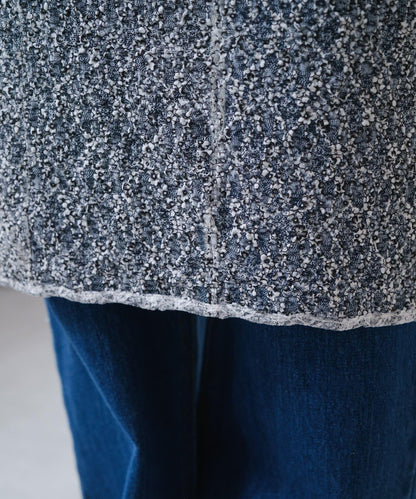 【Kastane】蕾絲花邊短袖連衣裙