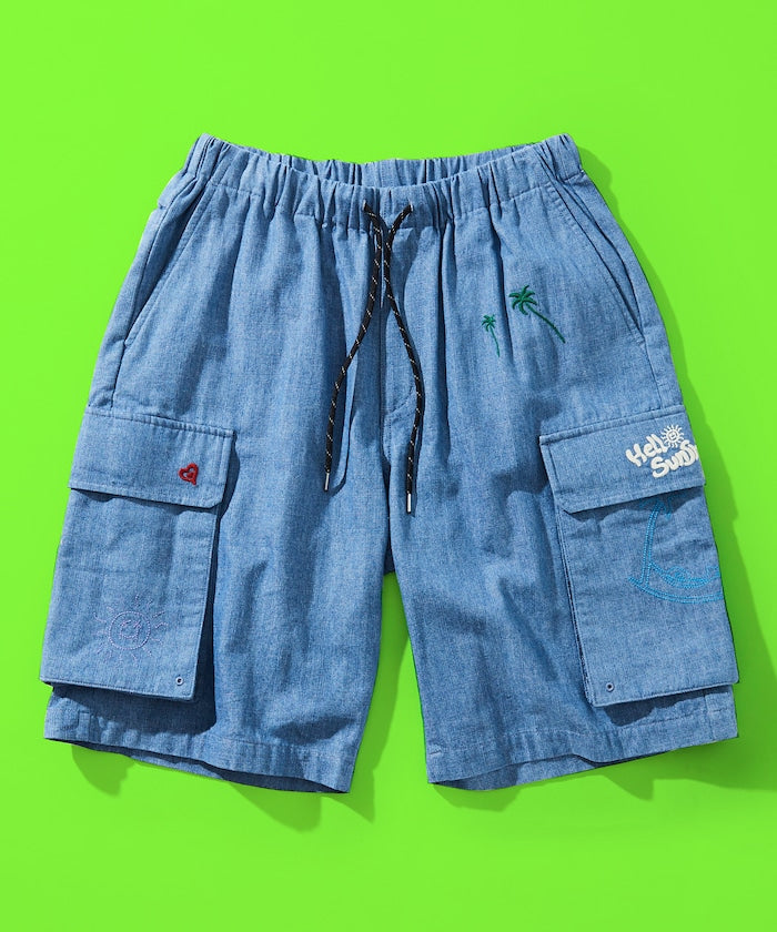 Chambray Trip Shorts