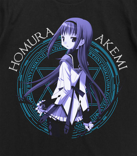 《魔法少女小圓》_L尺寸_暁美ほむらT恤/黑色-