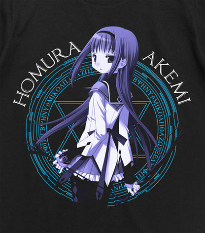 《魔法少女小圓》_L尺寸_暁美ほむらT恤/黑色-